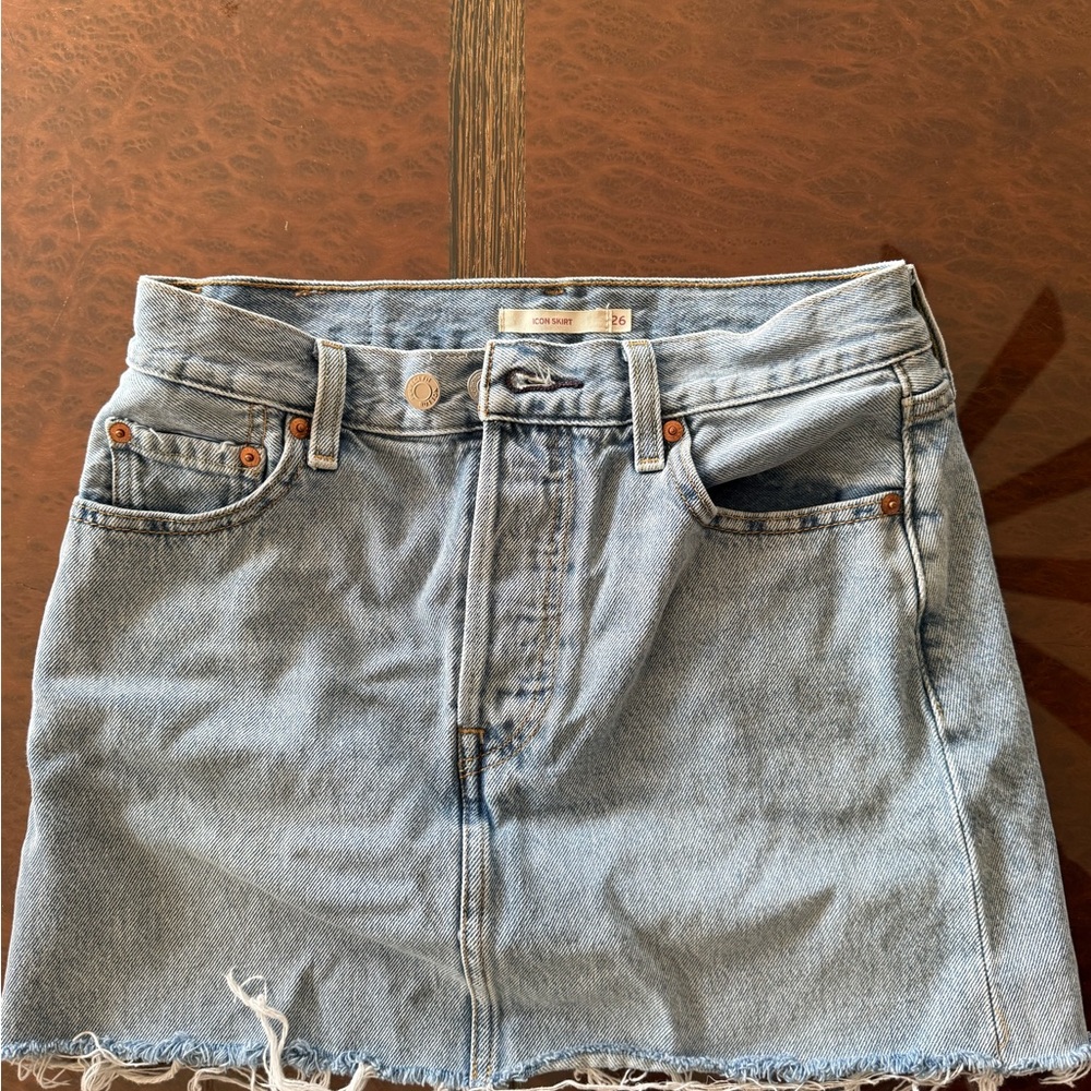 Levi's Light Blue Jean Skirt